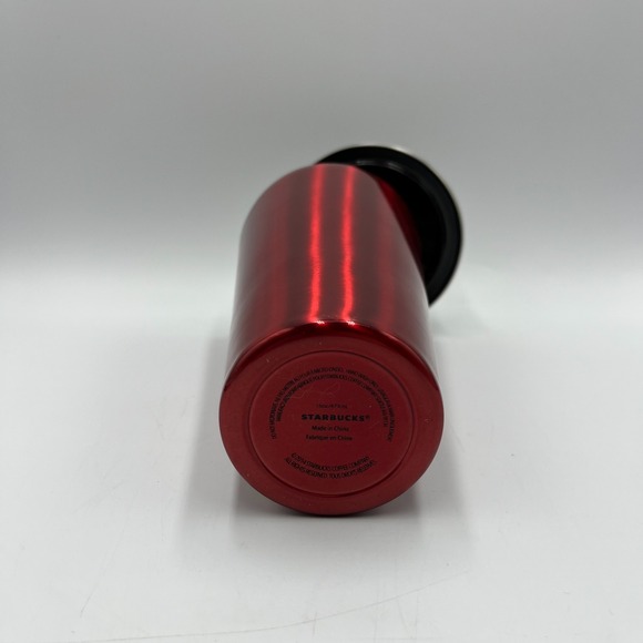 Starbucks Stainless Steel 16 oz Tumbler‎ Ruby Red with Silver Lid  & Straw Metal - Picture 8 of 16